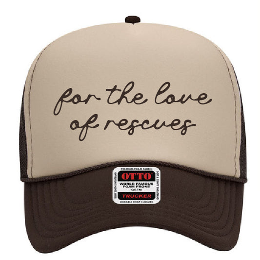For the love of rescues cap