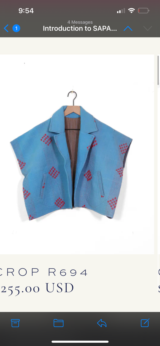 One-of-a-kind Sapana Crop